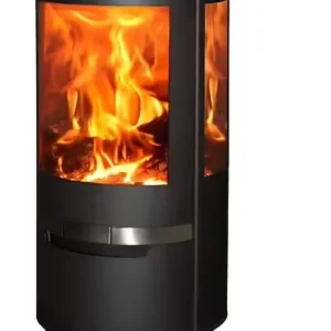 Poêle à bois acier Helsinki – Noir – 8kW PANADERO