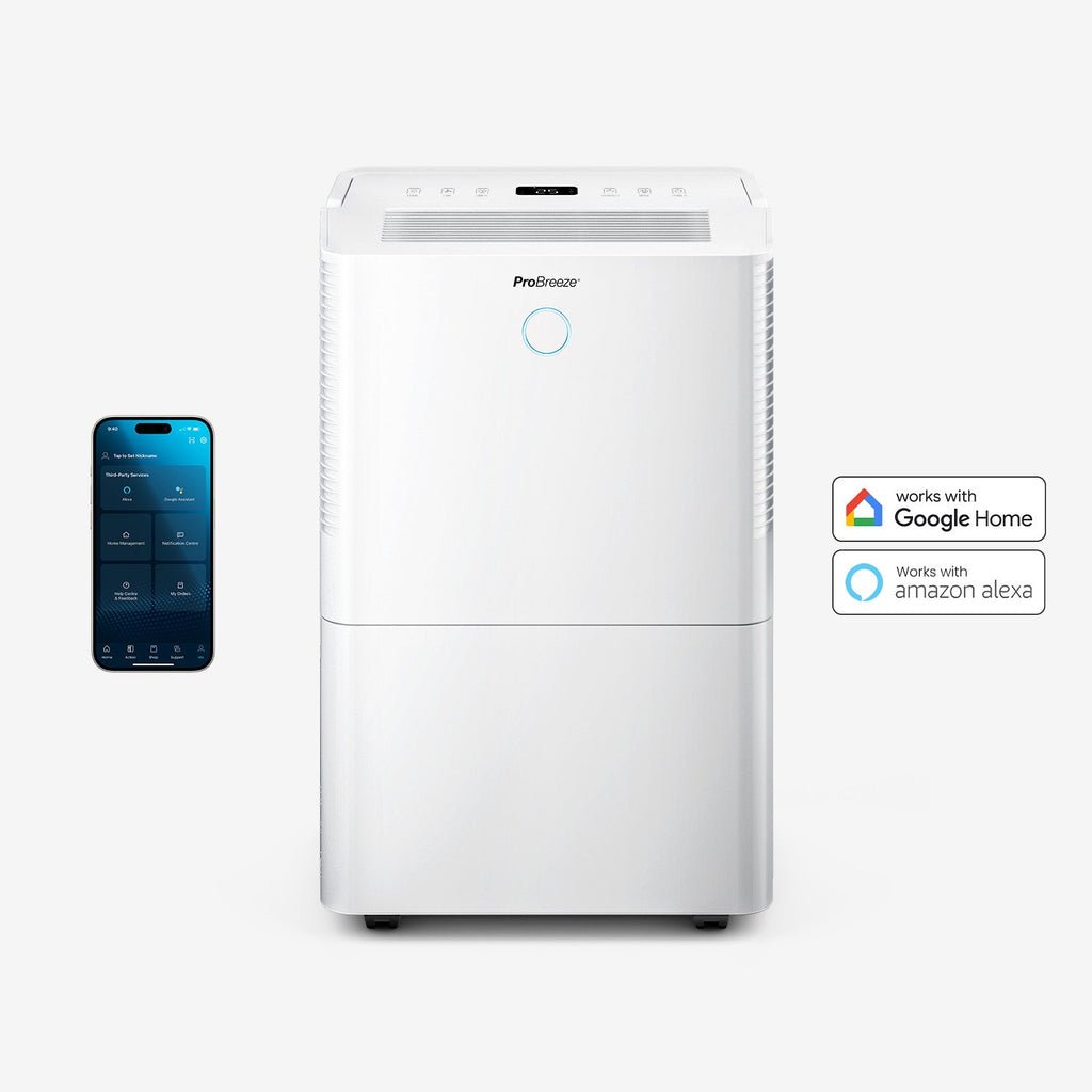 Déshumidificateur PRO BREEZE OmniDry 40 L – Wi-Fi et mode linge
