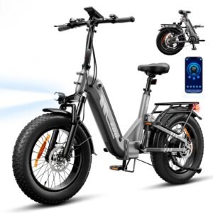Vélo électrique pliant ISINWHEEL EB8 – Gris – 720 Wh