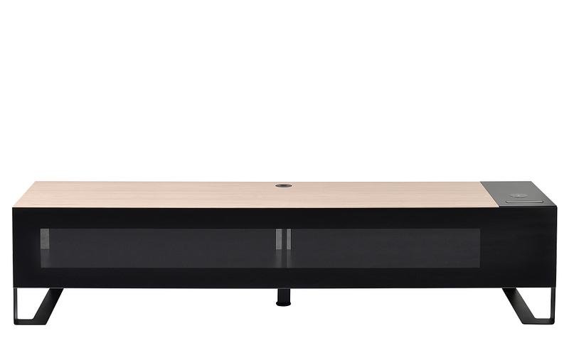 Meuble TV ERARD NAGA 2000 Qi + USB Nordic – Bois clair – 40 à 100 pouces