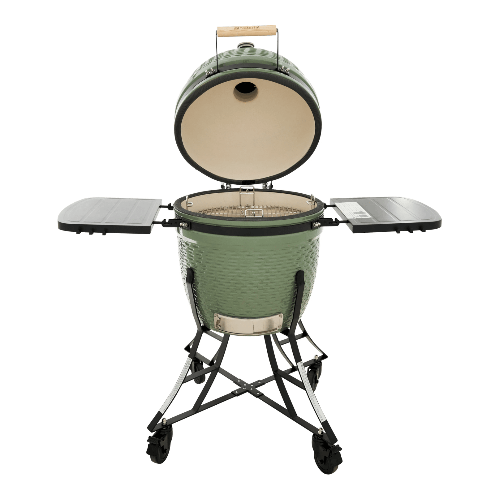 Kamado Barbecue Céramique Charbon NATERIAL Kaki – Image 6