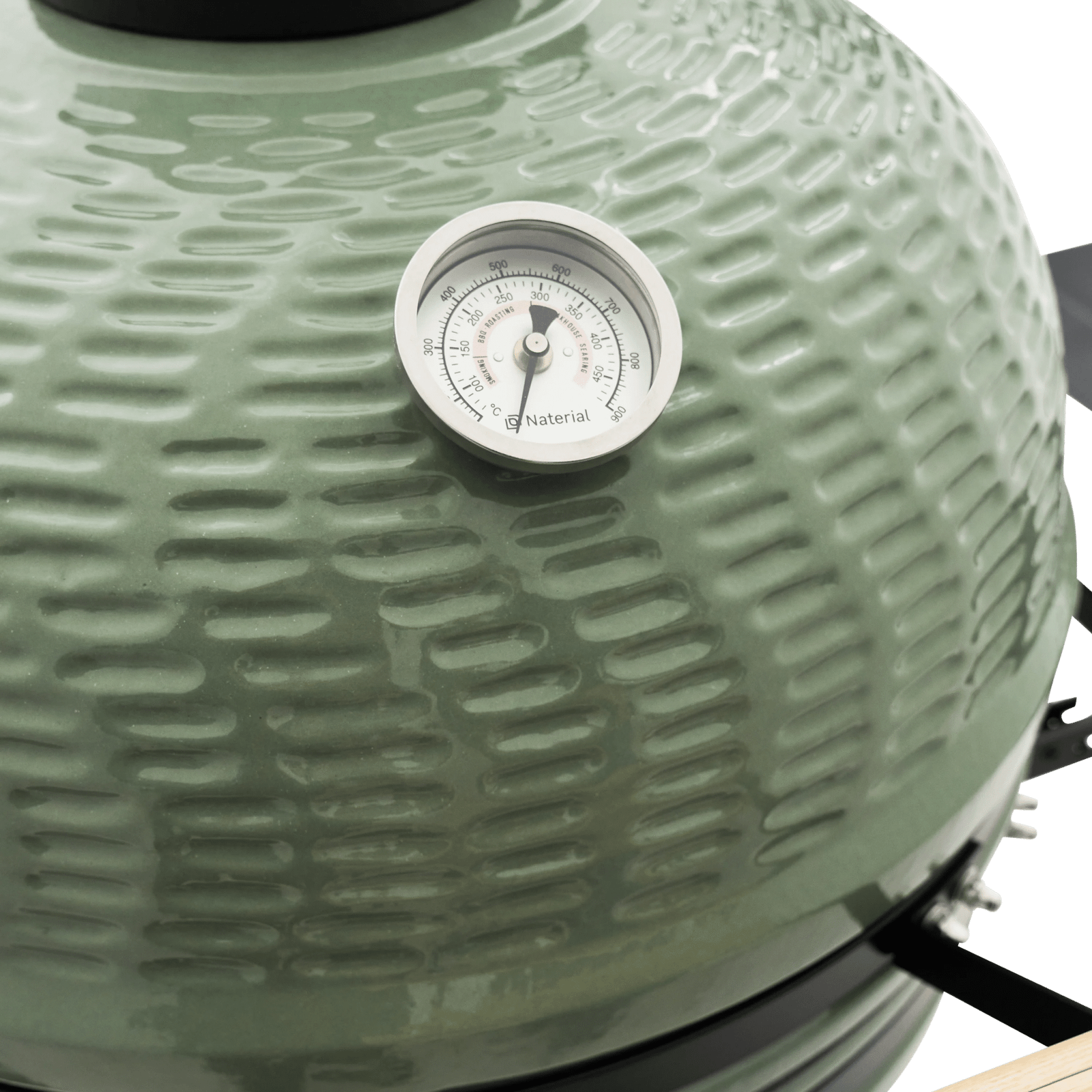 Kamado Barbecue Céramique Charbon NATERIAL Kaki – Image 11