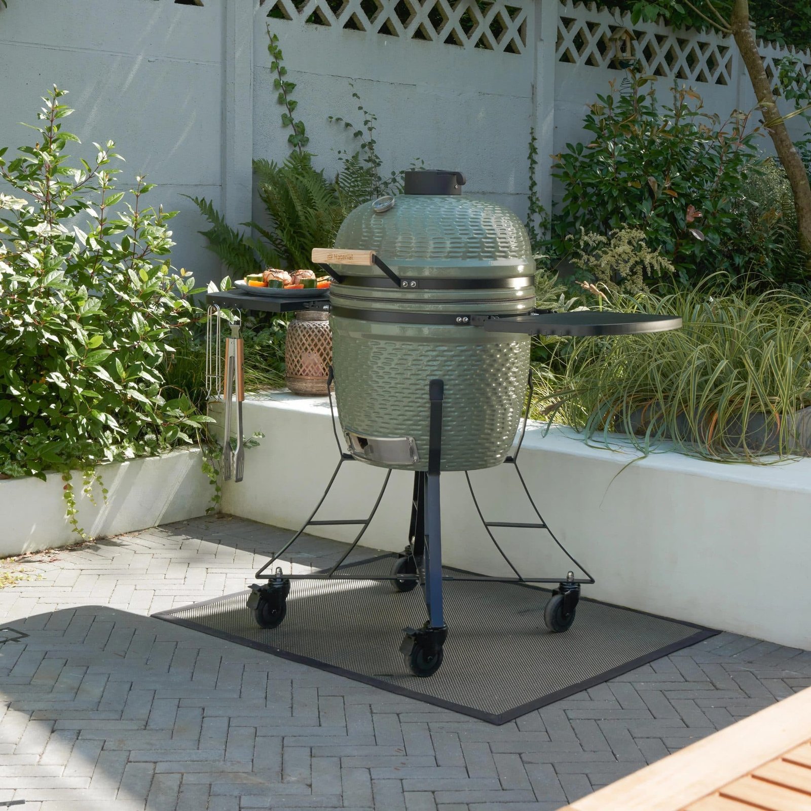 Kamado Barbecue Céramique Charbon NATERIAL Kaki – Image 2