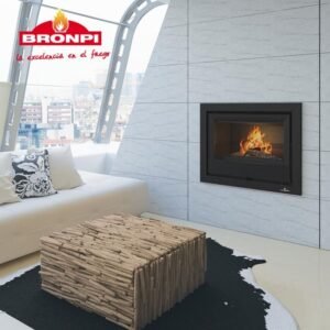 Insert à bois ventilé canalisable – BRONPI Paris 55 9.5 kW