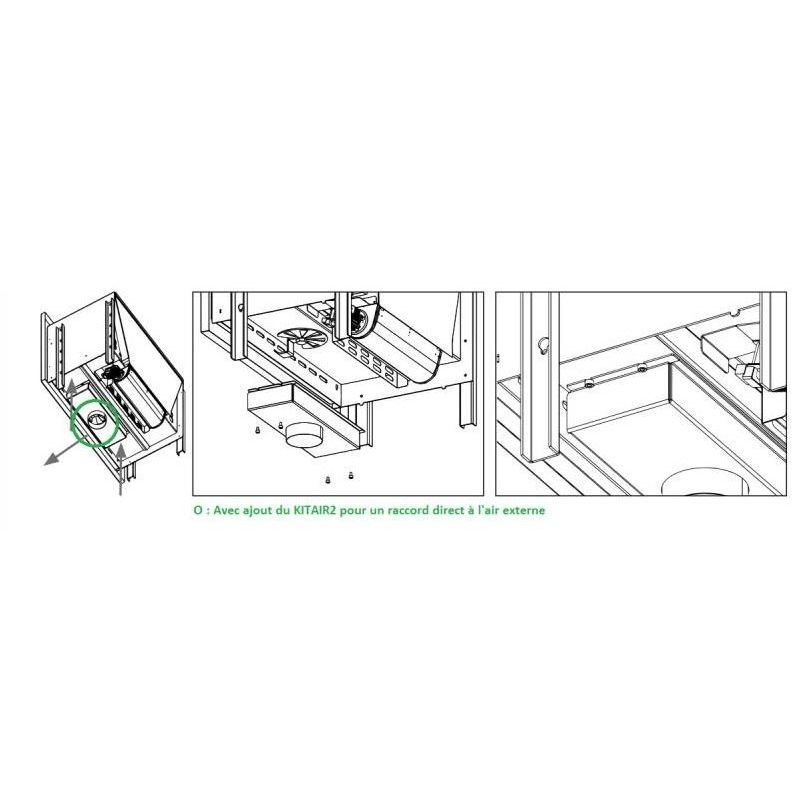 Insert à bois ventilé canalisable – BRONPI Paris 55 9.5 kW – Image 7