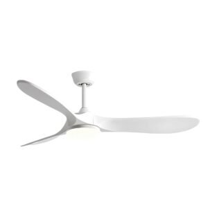 Ventilateur de plafond BEAUMONT CONCEPT Maverick – Blanc pur – 132 cm