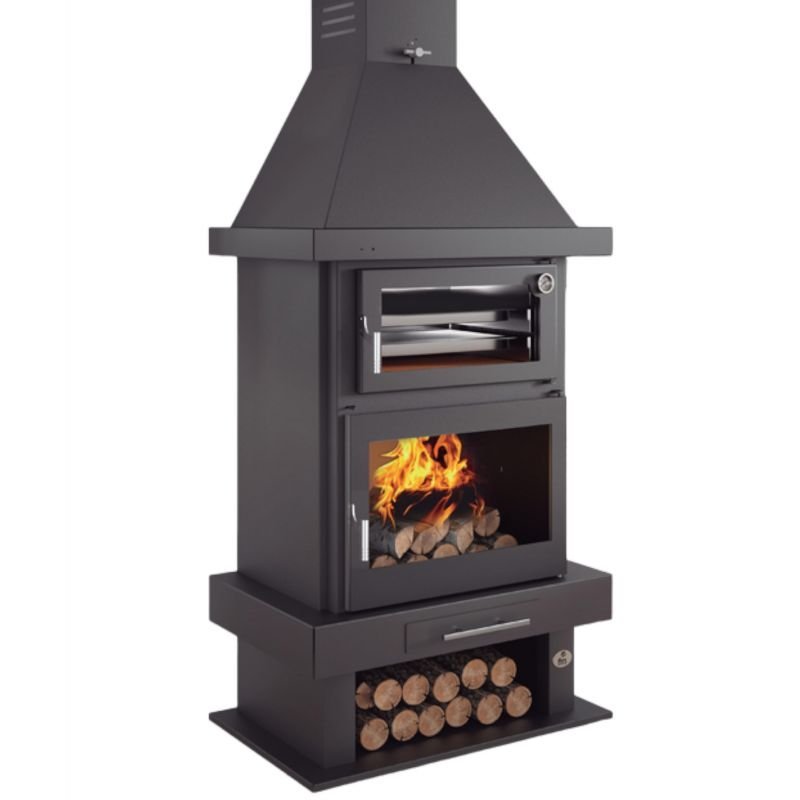 Poêle à bois cheminée avec four – FIREMATIC Phoenix 10.9 kW – Image 2