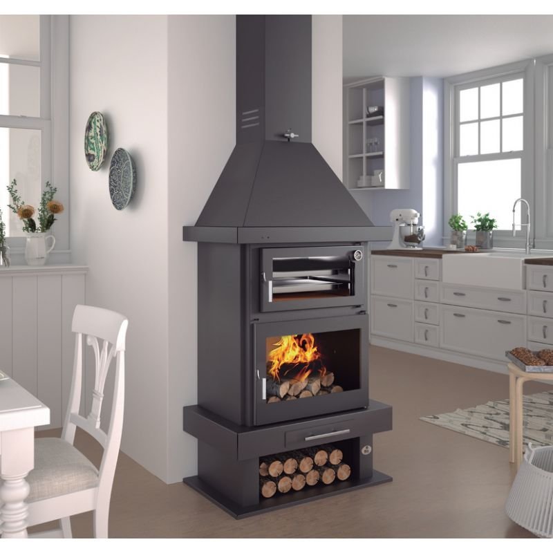 Poêle à bois cheminée avec four – FIREMATIC Phoenix 10.9 kW – Image 4