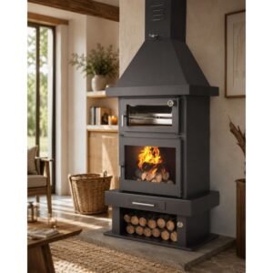 Poêle à bois cheminée avec four – FIREMATIC Phoenix 10.9 kW