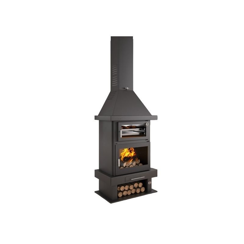 Poêle à bois cheminée avec four – FIREMATIC Phoenix 10.9 kW – Image 5